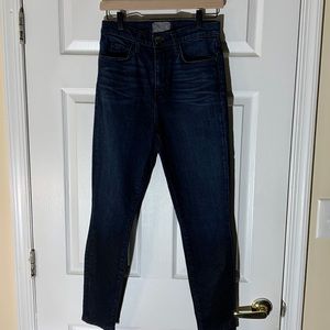 Current/Elliott super high waist, stiletto midnight sample jeans